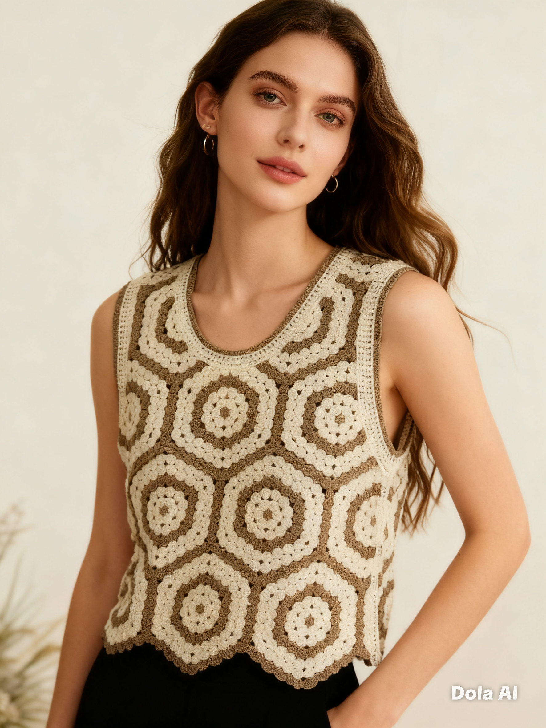 Top crochet 3D JN10056