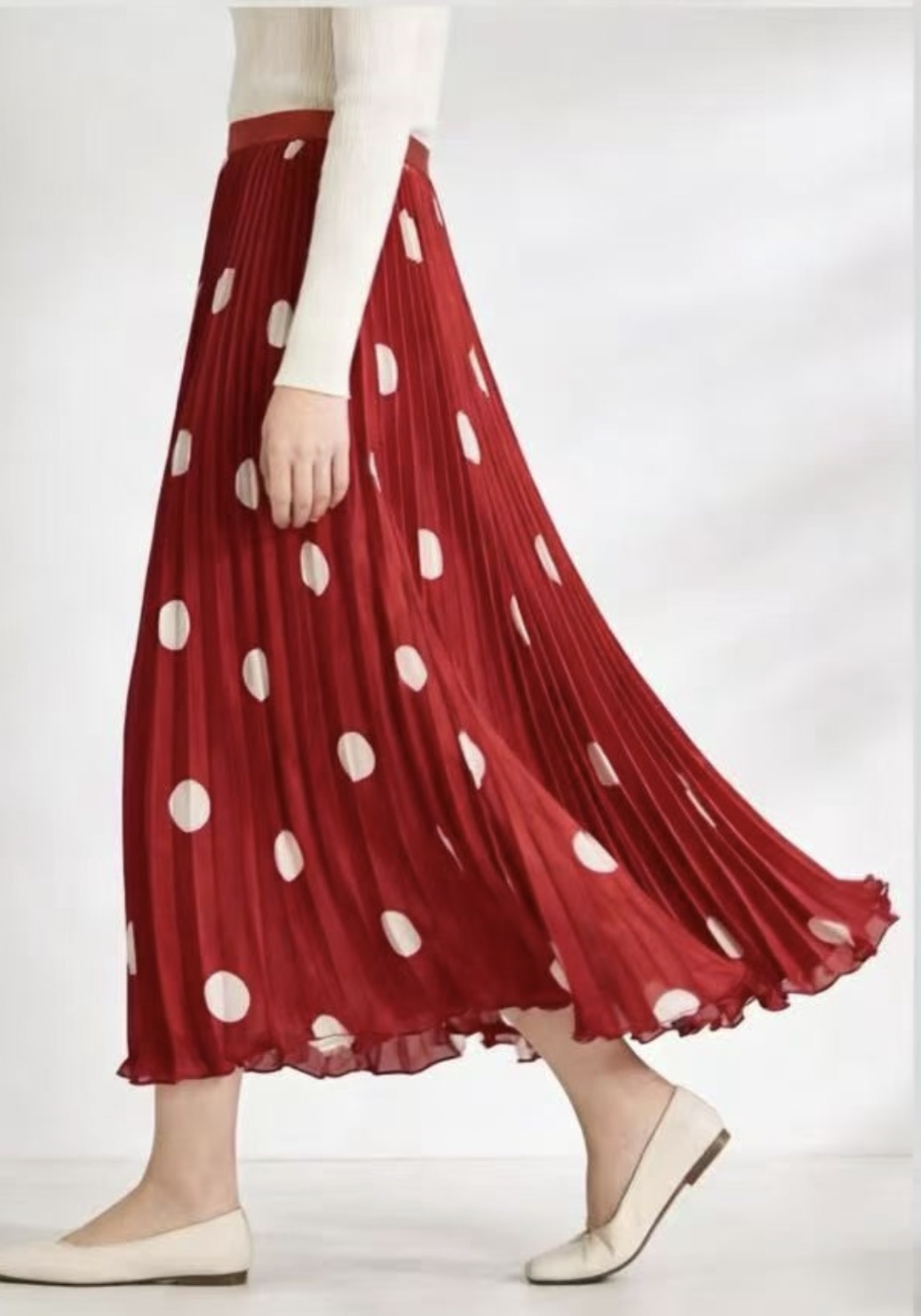 Jupe longue pois 2936