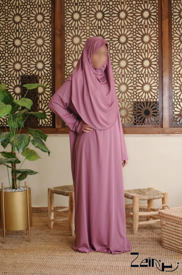 Robe de prière + hijab intégré | Oummah45-boutique
