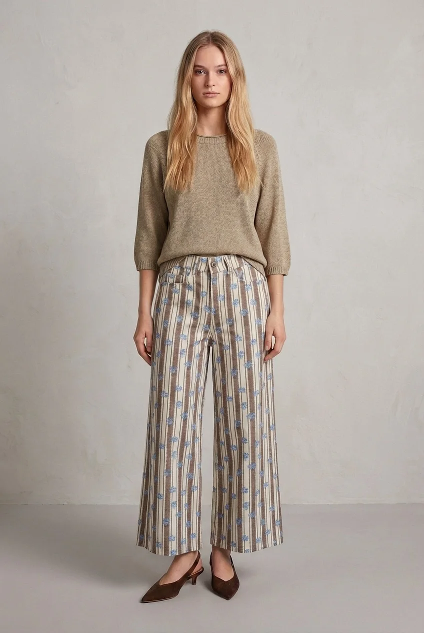 Pantalon Estampado  | COBRE