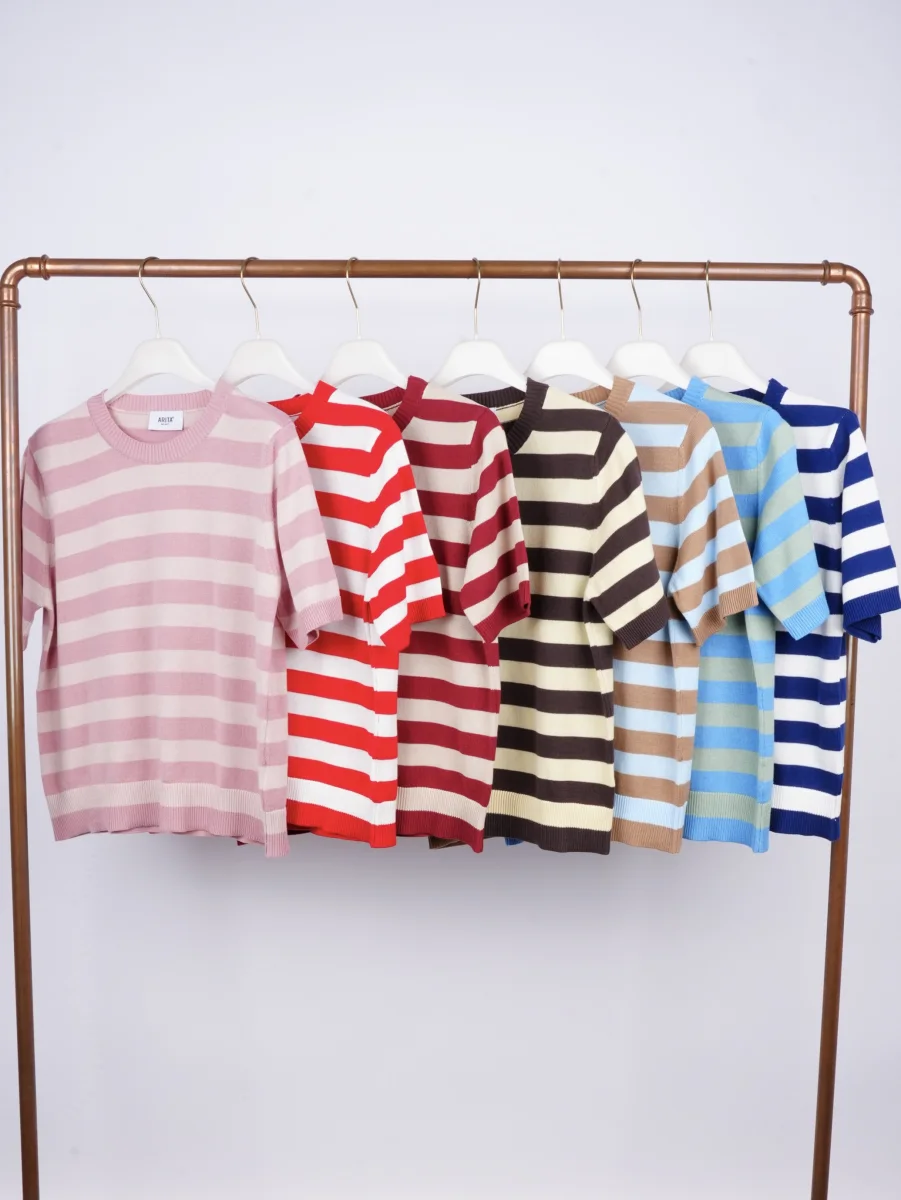 Maglia Riga Manica Corta | COBRE