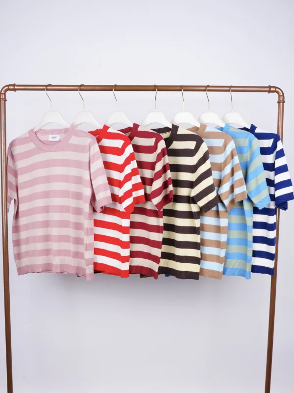 Maglia Riga Manica Corta | COBRE