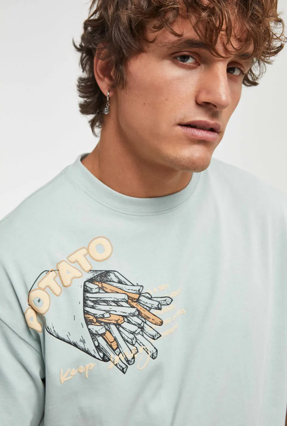 Camiseta oversize de imperio  | R9 DENIM