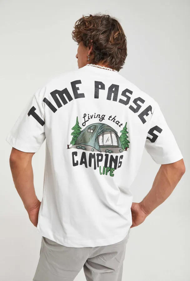 Camiseta oversize de imperio  | R9 DENIM