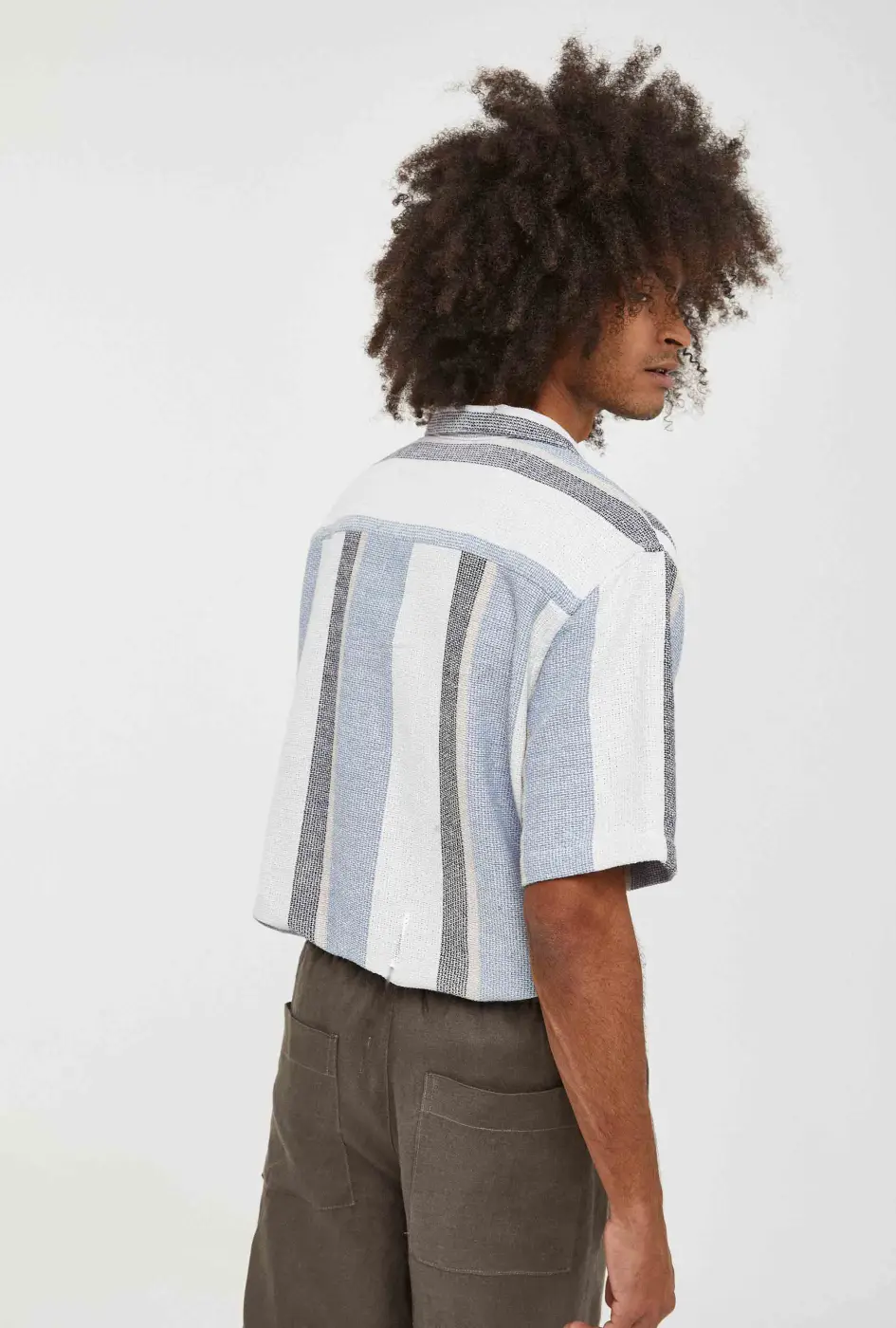 Camisa imperio estructura rayas | R9 DENIM