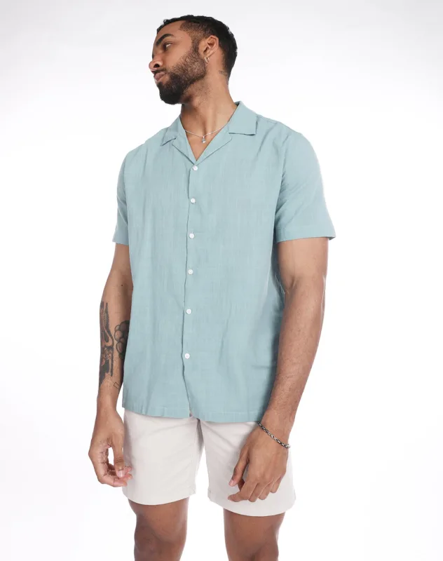 Camisa de algodon con aspecto de lino | R9 DENIM