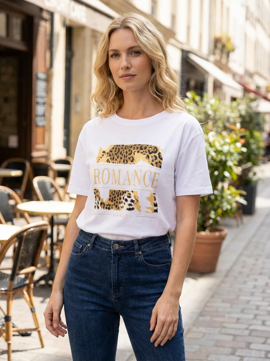 T-shirt léopard | Boutique Manon création