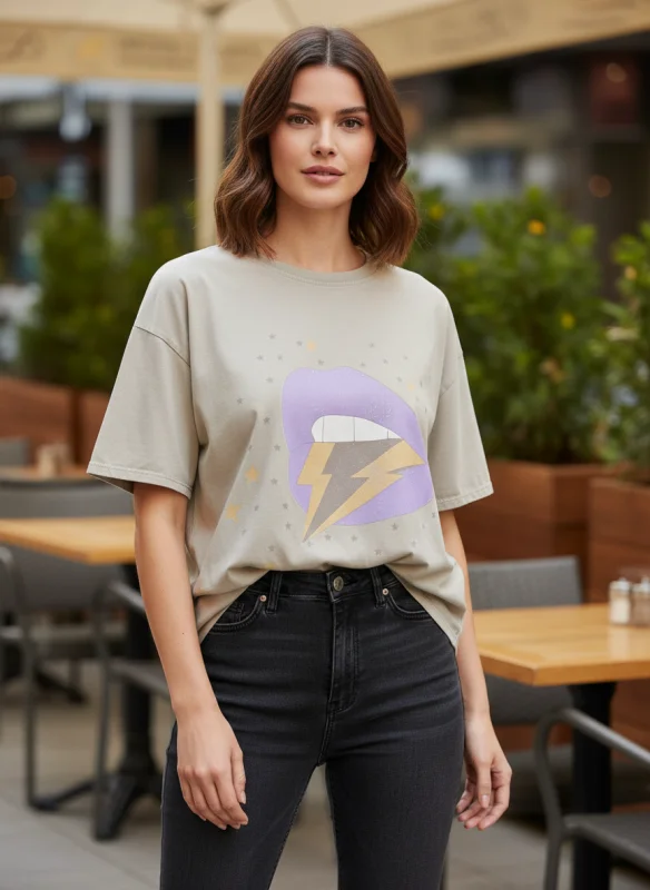 T-shirt bouche | Boutique Manon création