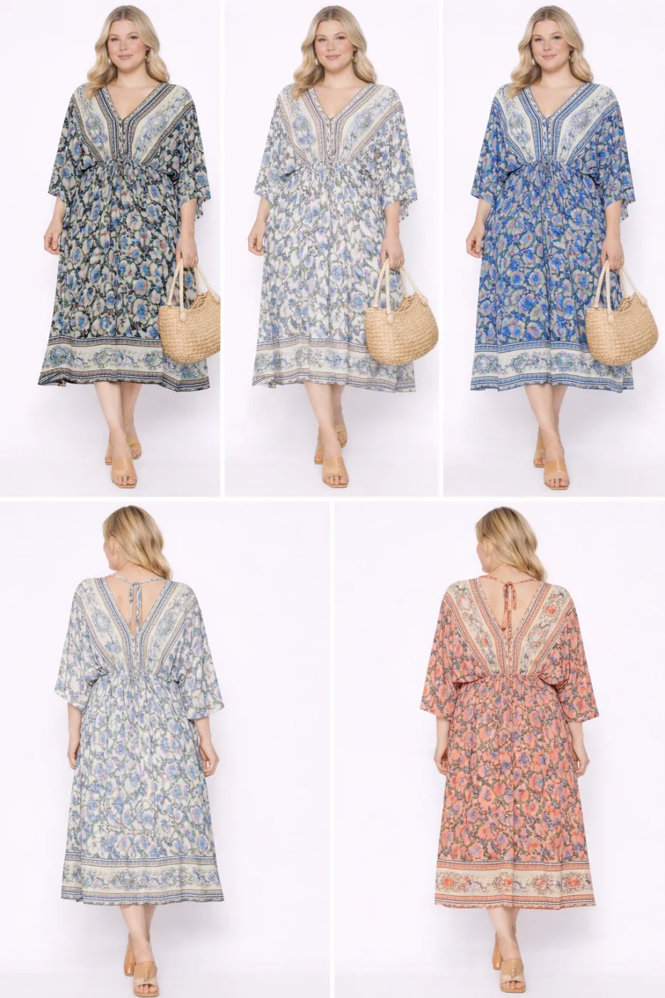 Robe imprimée taille 36-48 | Vintage Mode