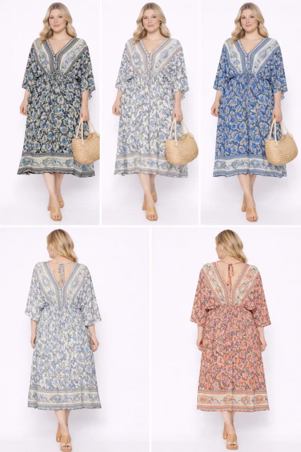 Robe imprimée taille 36-48 | Vintage Mode