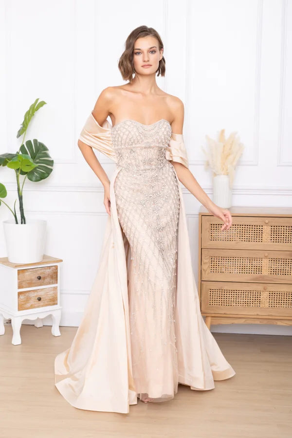 Beaded cape dress | Ritu