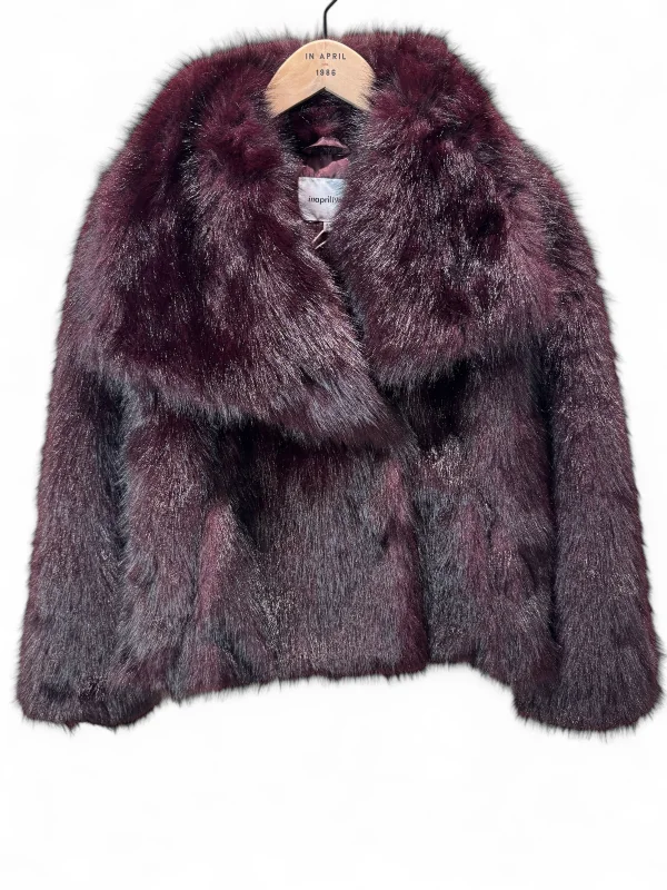 Veste en fausse fourrure à col large | Lestigresses.fr