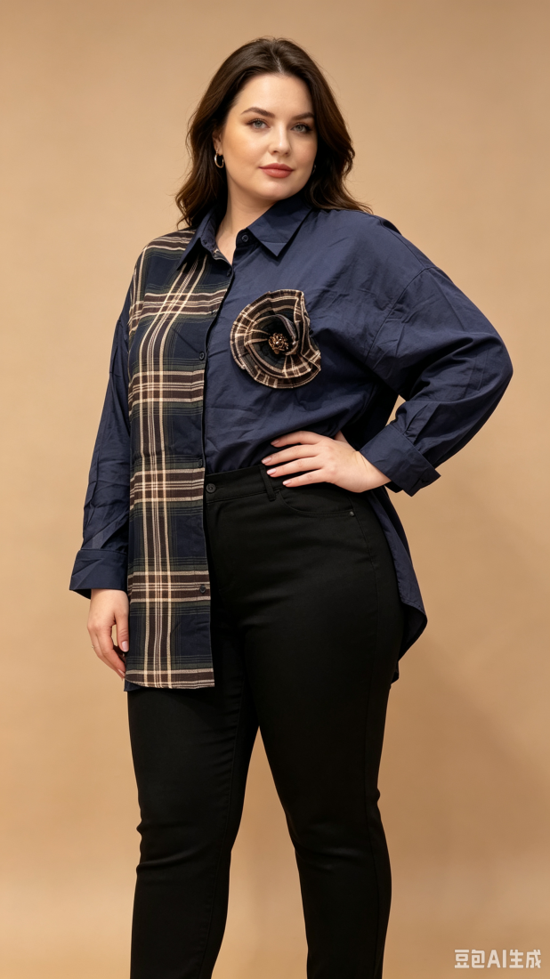 Chemise bleu fleurs | Chez Florem