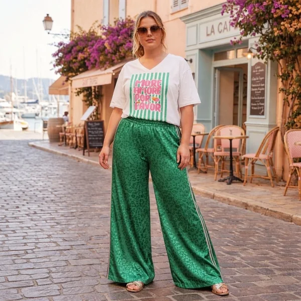 Pantalon " leopard " 42 au 48/50 | Les Chics Filles by Sab 