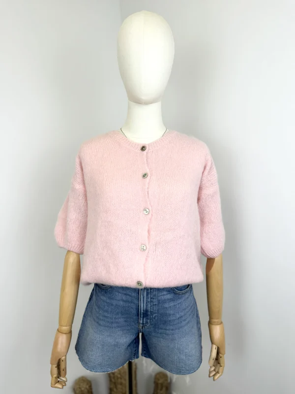 Gilet court  52% baby alpaga | Vintage Mode
