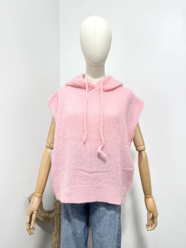 Pull sans manches en 40% kid mohair  | Vintage Mode
