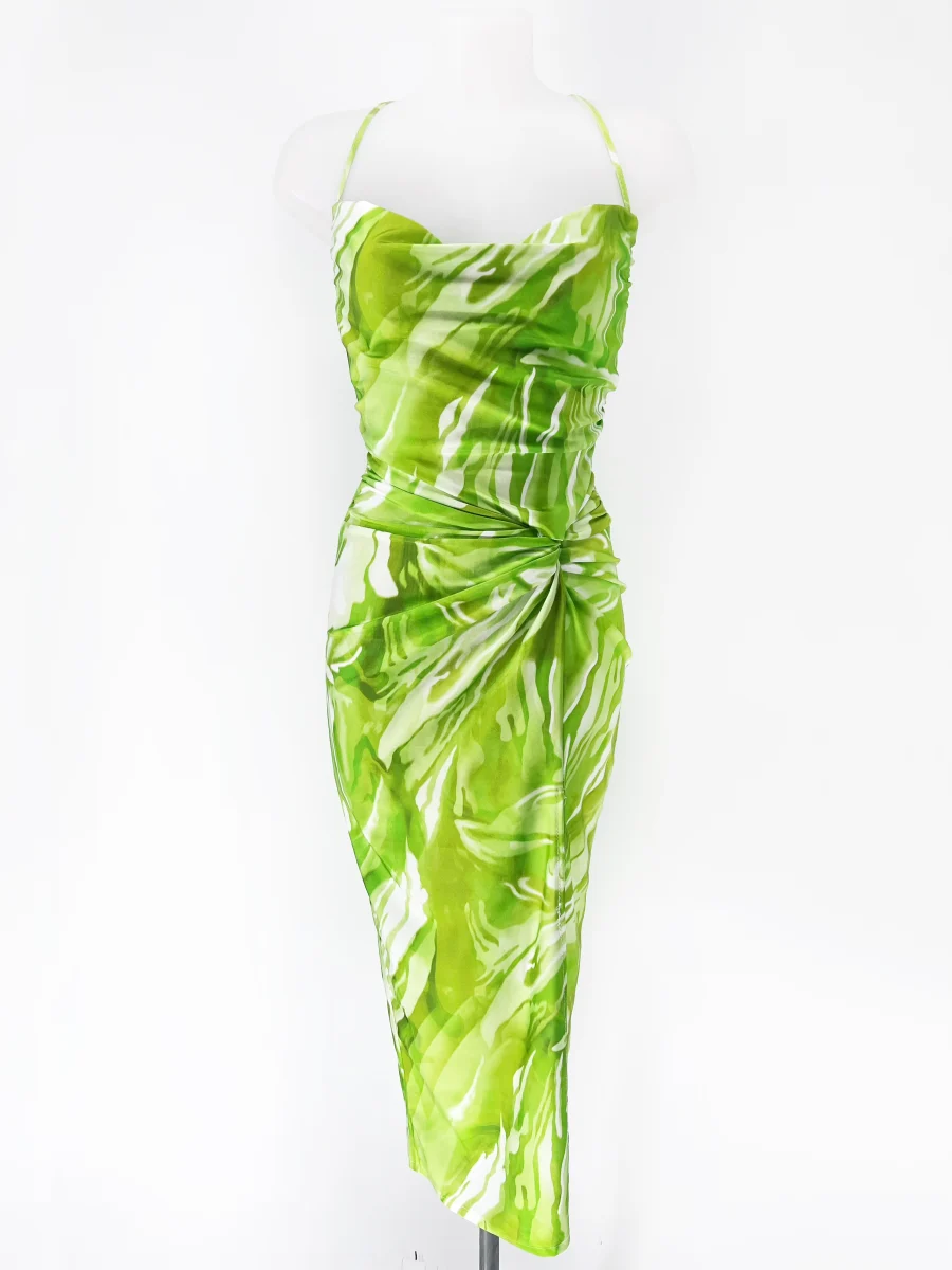 VESTIDO RASO ESTAMPADO | New Secret