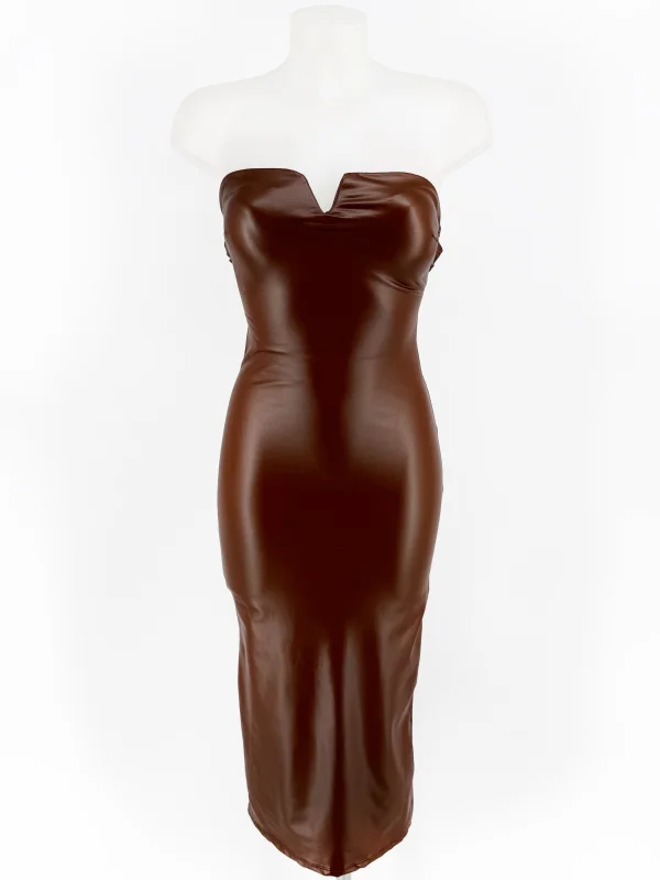 VESTIDO POLIPIEL | New Secret