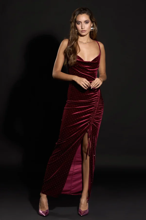 VESTIDO TERCIOPELO TACHA | New Secret