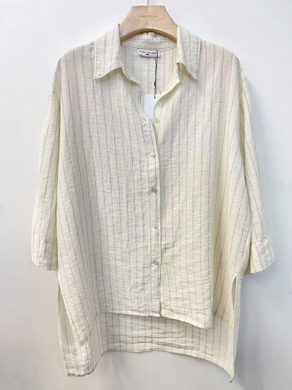 Linen Pinstripe Shirt | Merci.