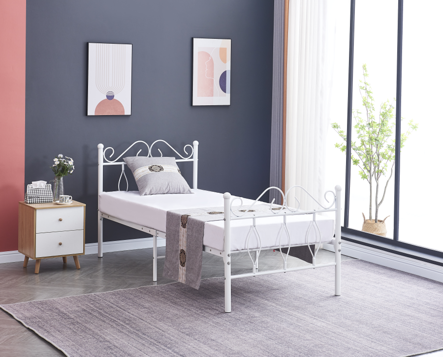 LIT METAL BLANC JULIE | MULTI-AFFAIRES
