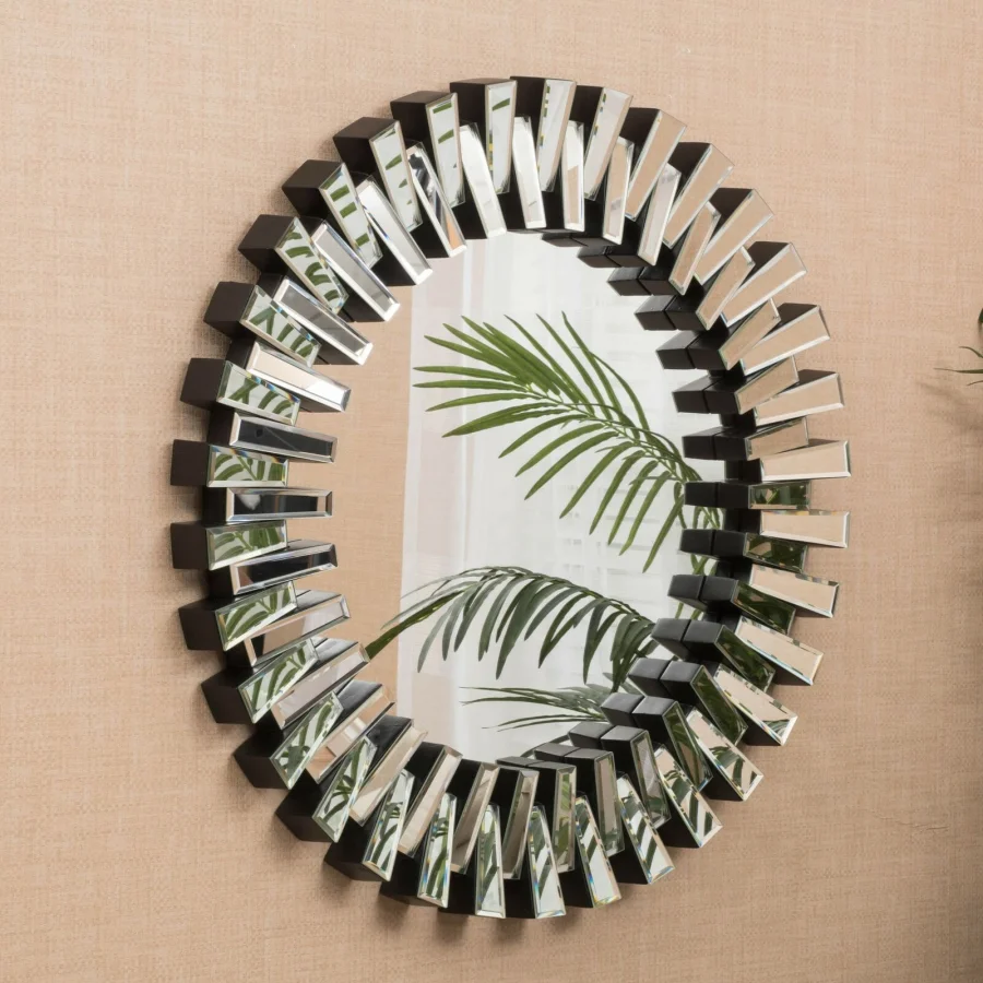 MIROIR ROND SOLEIL NEW 80X80CM | MULTI-AFFAIRES