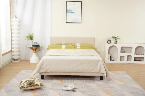 LIT MELBOURNE VELOURS BEIGE 160 x 200cm | MULTI-AFFAIRES