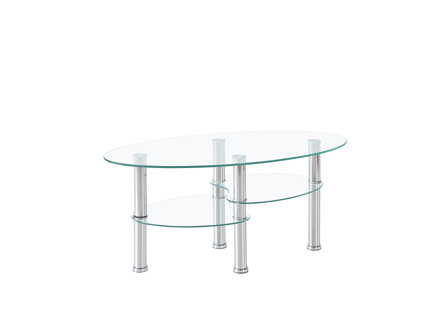 TABLE BASSE GAME TRANSPARENT 100x50x45cm | Eurostore