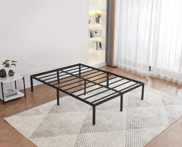 SOMMIER A LATTES NOIR 140X190CM | Eurostore
