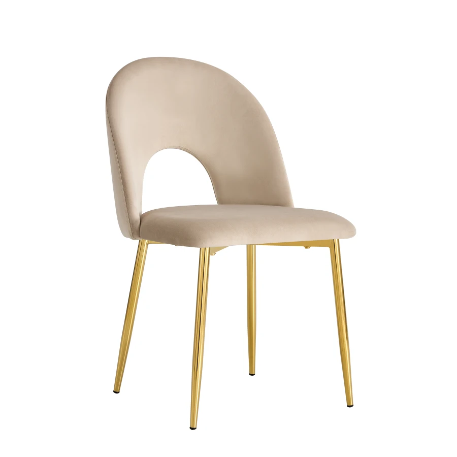 CHAISE TEDDY TAUPE PIED GOLD | MULTI-AFFAIRES