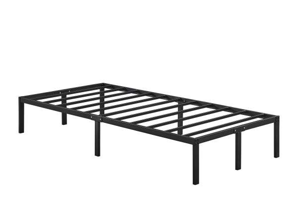 SOMMIER A LATTES NOIR 90X190CM | Eurostore