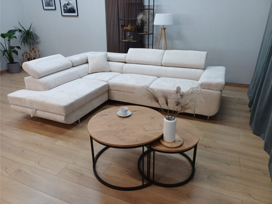 CANAPE TOULOUSE ANGLE GAUCHE CONVERTIBLE GAUCHE 275x205cm | MULTI-AFFAIRES