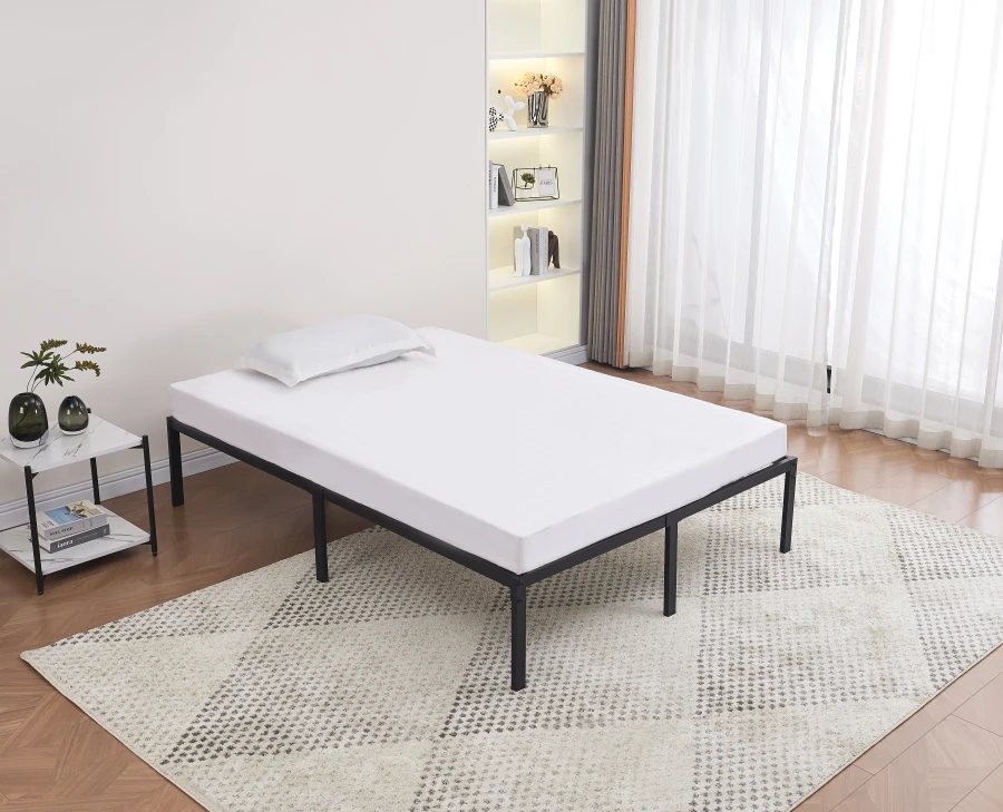 SOMMIER A LATTES NOIR 160X200CM | Eurostore
