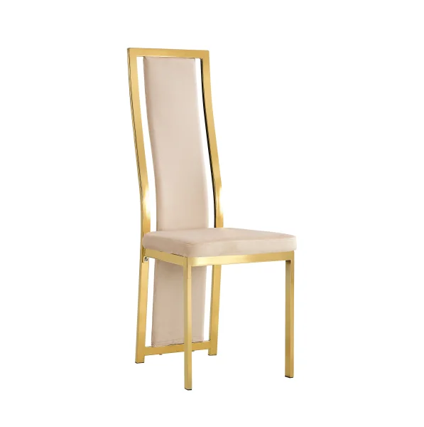 CHAISE DANA GOLD VELOURS BEIGE/ref:5 | MULTI-AFFAIRES
