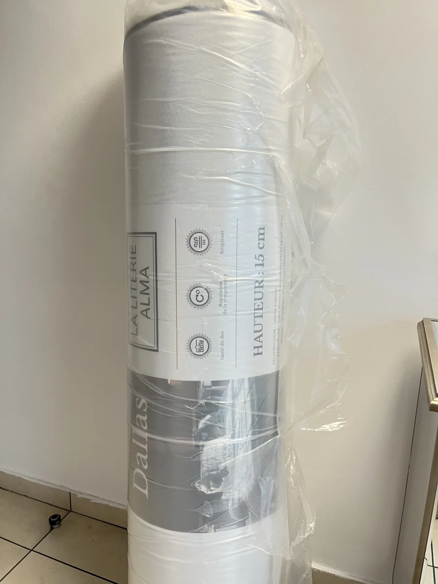 MATELAS ROULE DALLAS 160X200X15cm | Eurostore