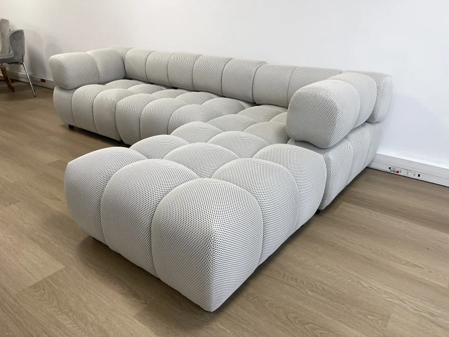 3+1 CANAPE RITZ MODULABLE TISSUS 3D BEIGE 285x190cm | MULTI-AFFAIRES