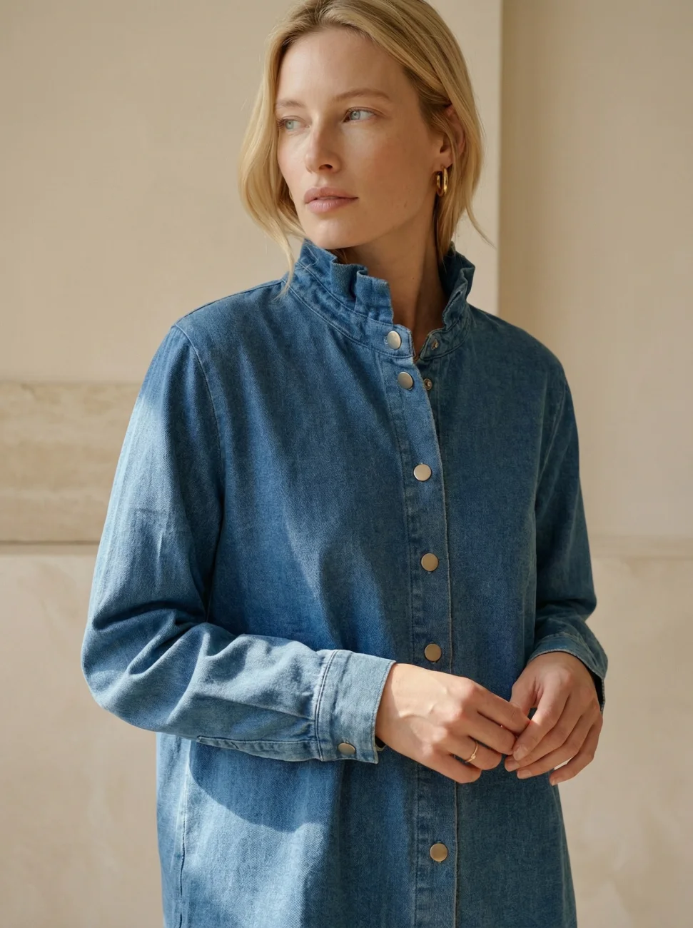 Camisa vaquera VICTORIANA | COBRE