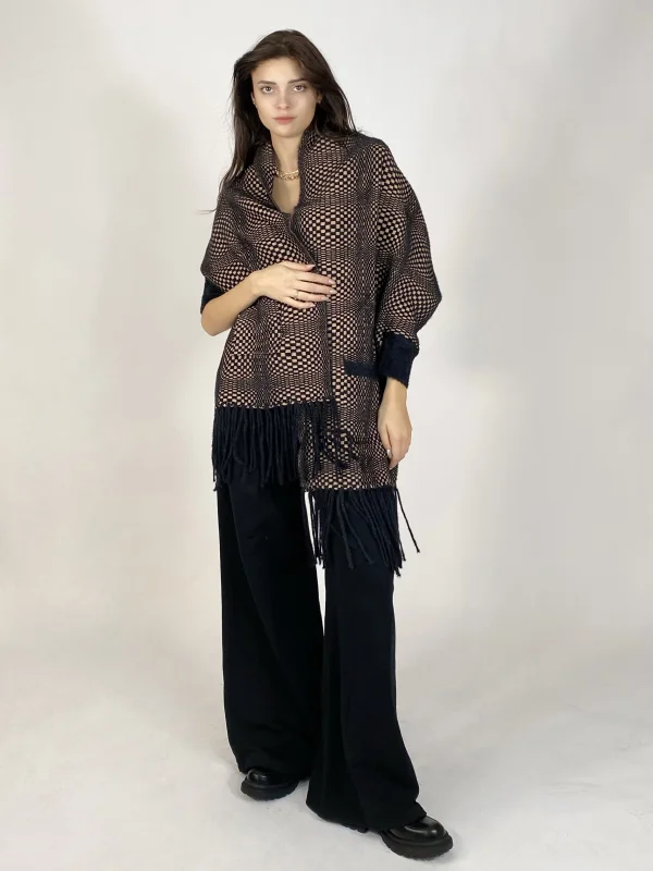 Scialle frange  | Maelle B. Fashionlab 