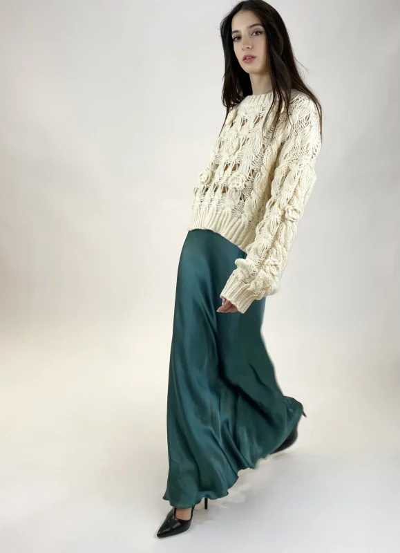 Maglione trecce traforato  | Maelle B. Fashionlab 