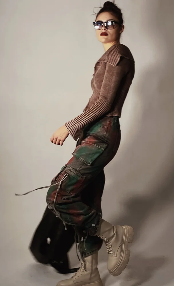 Pantaloni cargo camouflage  | Maelle B. Fashionlab 