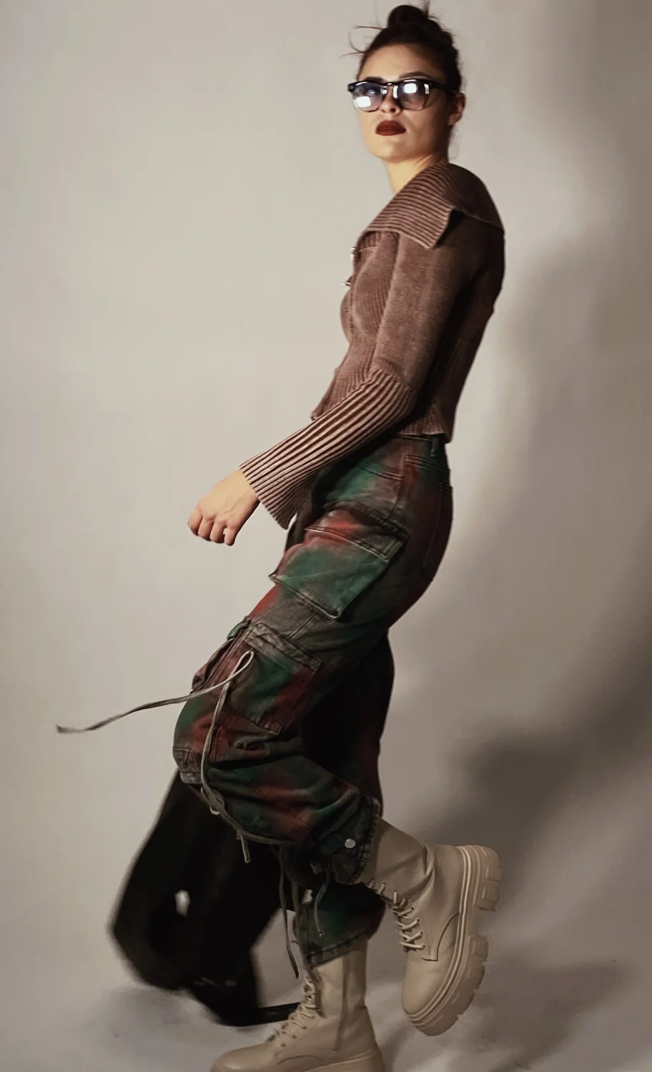 Pantaloni cargo camouflage  | Maelle B. Fashionlab 