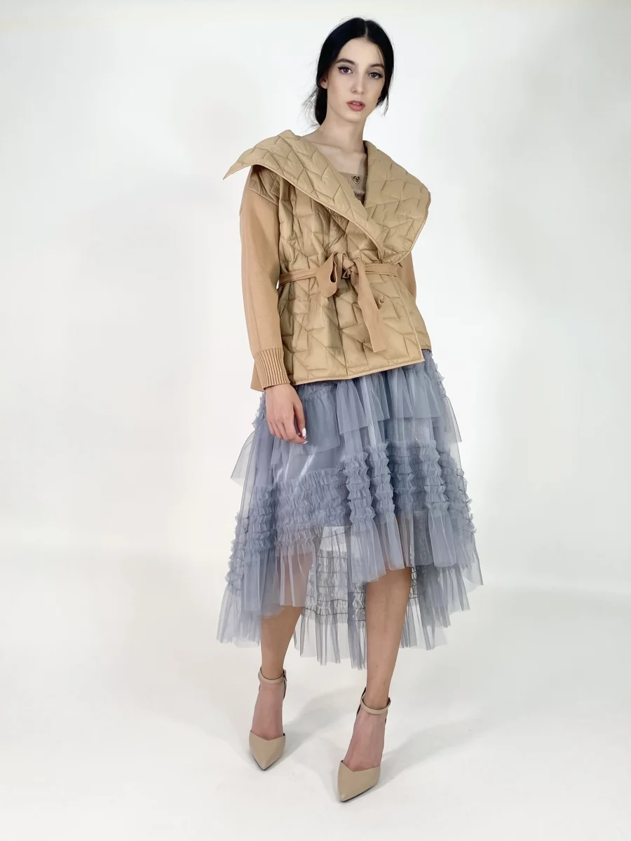 Giubbettino con cintura VB9114 | Maelle B. Fashionlab 