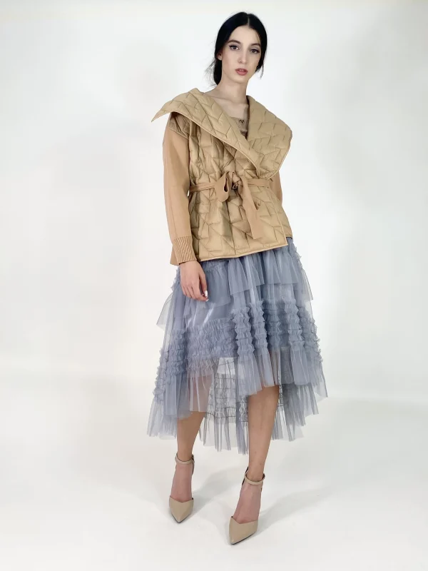 Giubbettino con cintura VB9114 | Maelle B. Fashionlab 