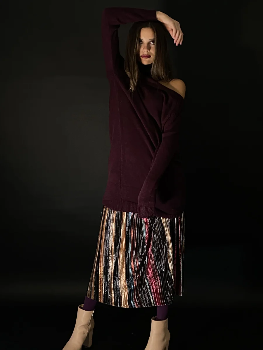 Vestito scollo su spalla  | Maelle B. Fashionlab 