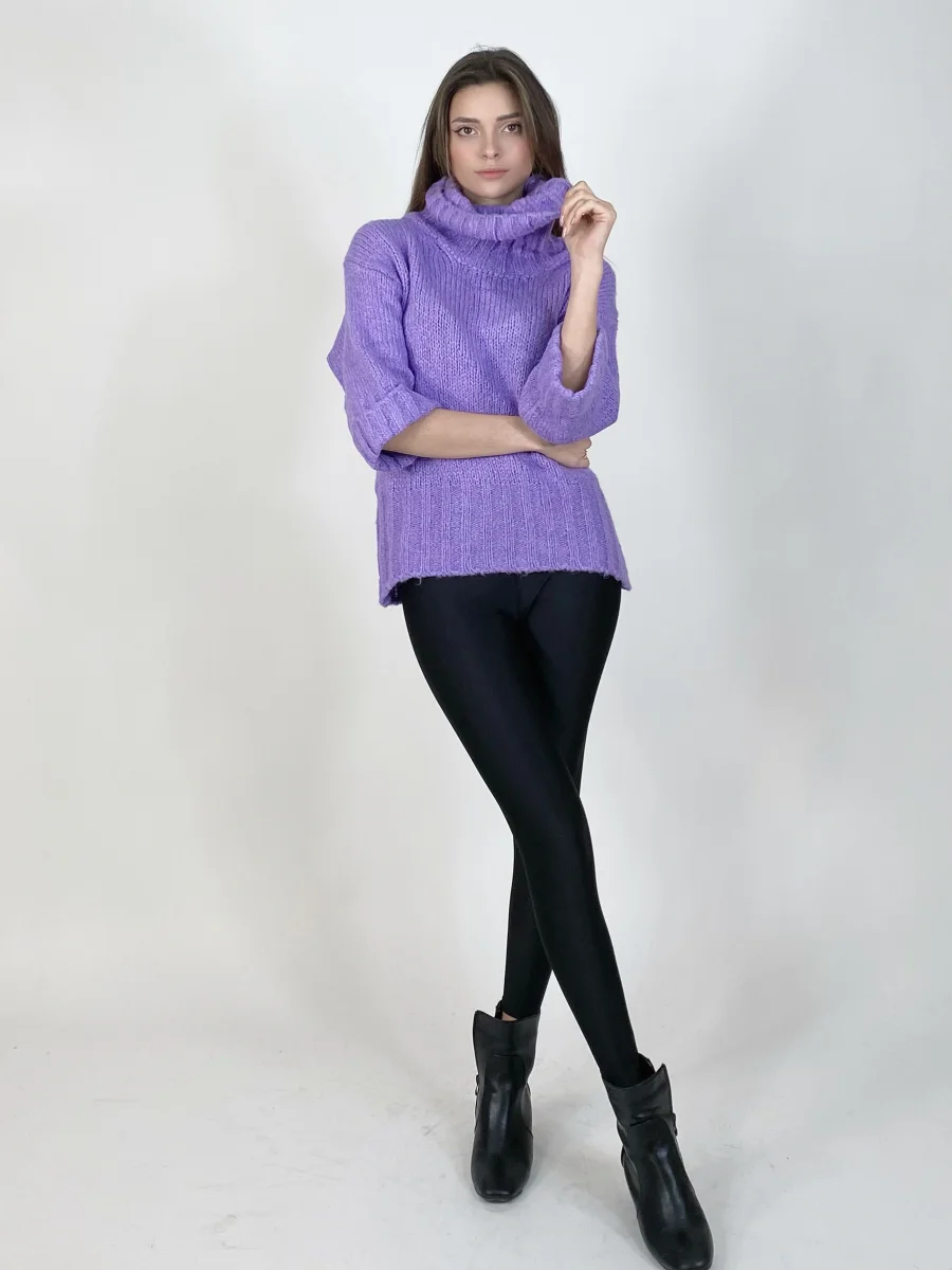 Maglione dolcevita misto lana e mohair  | Maelle B. Fashionlab 