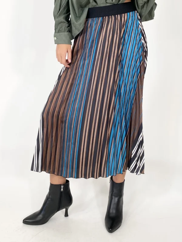 Gonna plissettata multicolore  | Maelle B. Fashionlab 