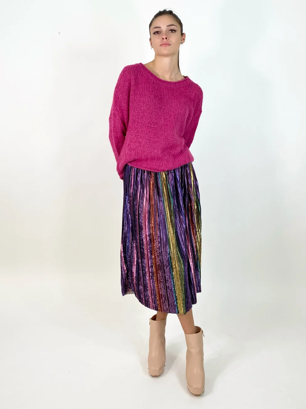 Maglione scollo Misto lana e mohair  | Maelle B. Fashionlab 