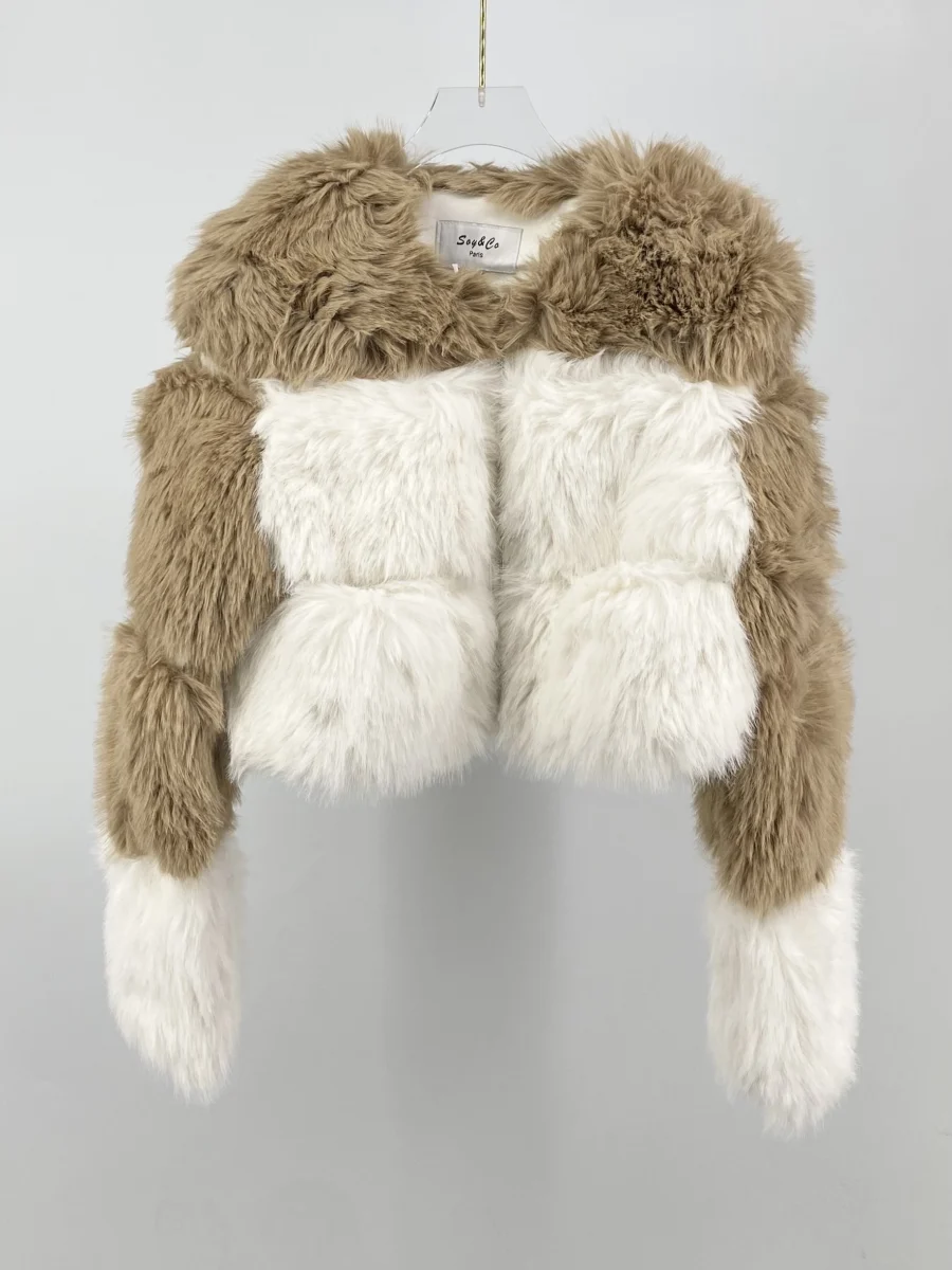 Pelliccetta sintetica bicolore  | Maelle B. Fashionlab 