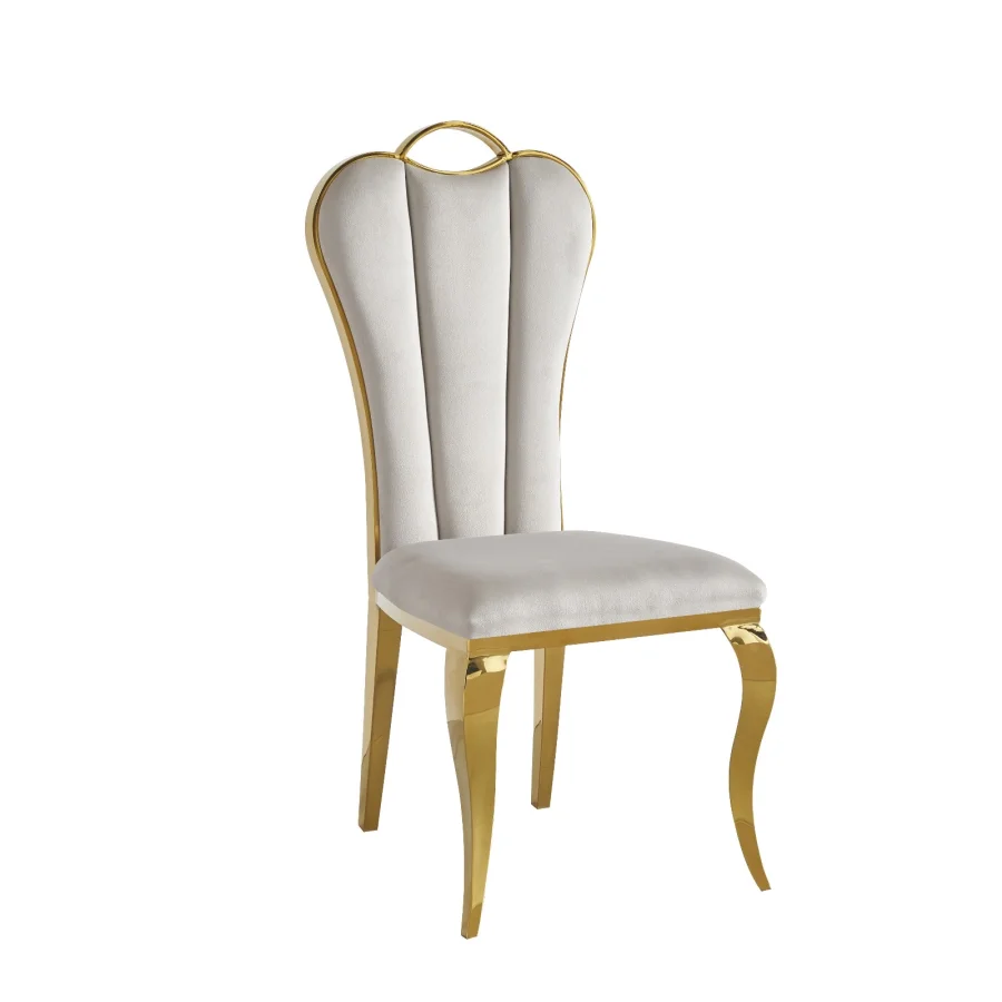CHAISE ALICE VELOURS DORE | Eurostore
