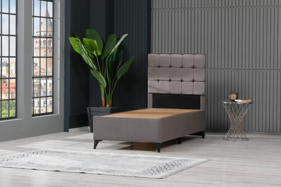 LIT CUBA VELOURS COFFRE 90x190 | MULTI-AFFAIRES
